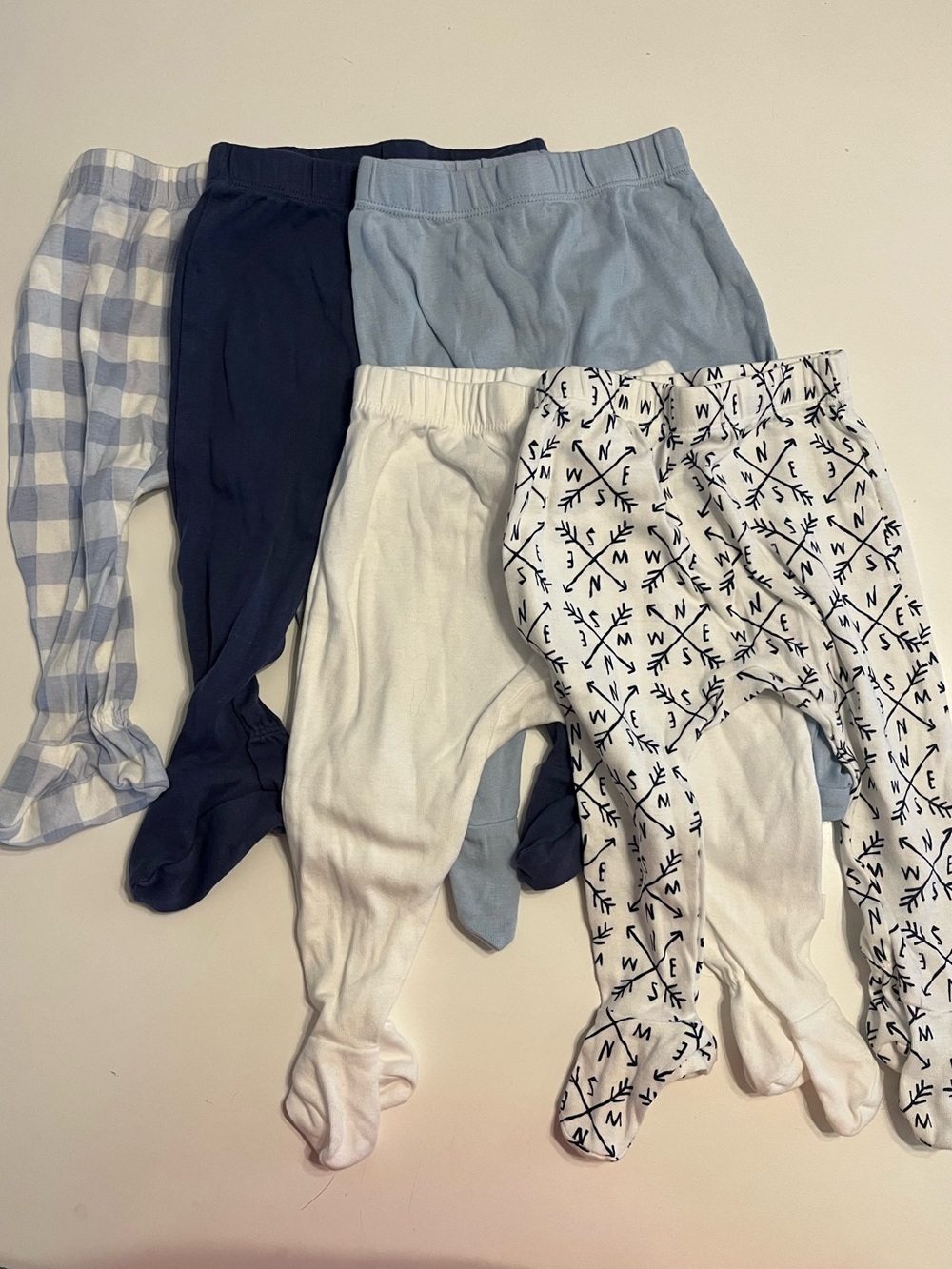 Honest Baby 100% organic cotton footed pants